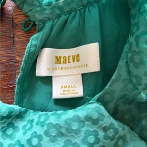Maeve Teal Textured Top
